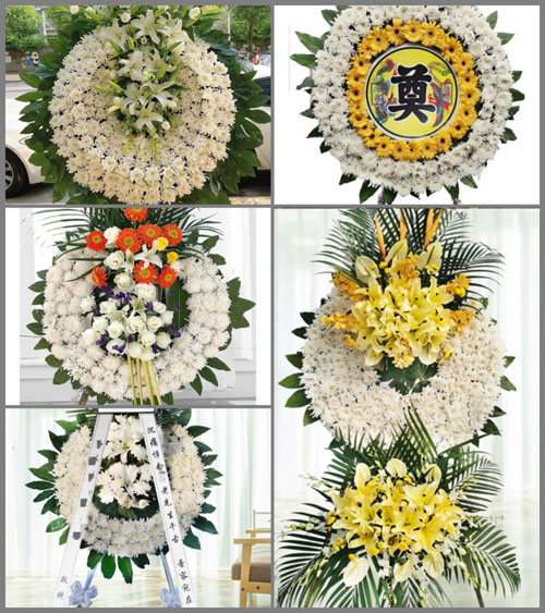 山东济宁邹城市大束镇东孟庄村花圈速递